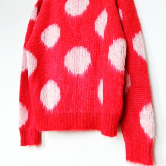 BNWT AW23 MARNI BRUSHED DOTS FUZZY WUZZY SWEATER 50 - Picture 7 of 11